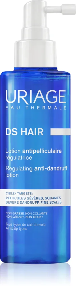 Uriage DS HAIR Regulating Anti-Dandruff Lotion - Спрей для сухой и зудящей кожи головы, 100 мл