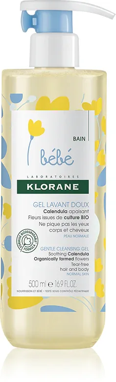 Klorane Bebe Calendula - Нежный гель для детей с рождения