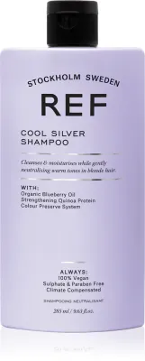 REF Cool Silver Shampoo - Серебристый шампунь для нейтрализации желтоватых оттенков, 285 мл