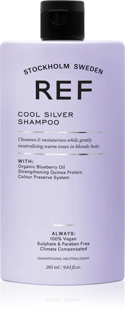 REF Cool Silver Shampoo - Серебристый шампунь для нейтрализации желтоватых оттенков, 285 мл