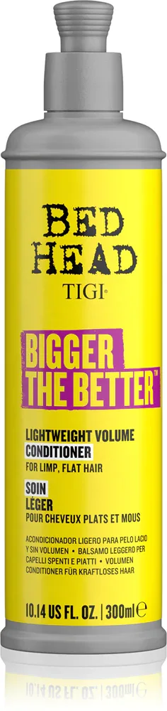 TIGI Bigger The Better Conditioner - Кондиционер для волос, придающий максимальный объем с кокосовым маслом, 300 мл