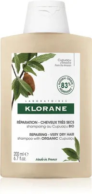 Klorane Cupuaçu Bio - Питательный шампунь для сухих и поврежденных волос, 200 мл