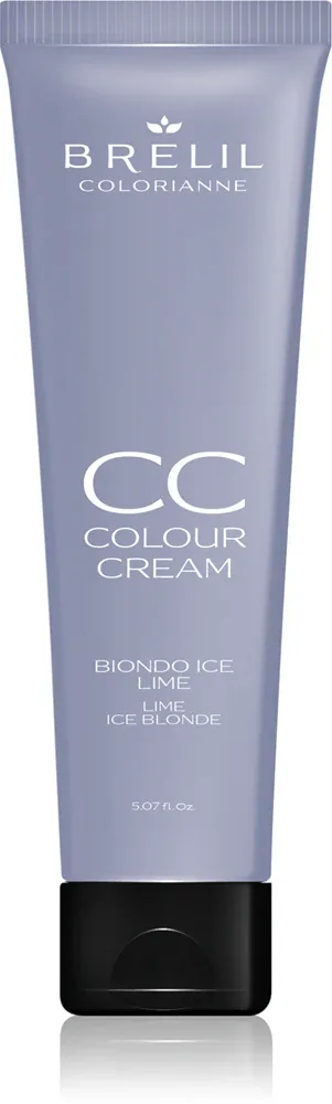 Краска для волос Brelil Professional CC Colour Cream оттеночная, полуперманентная, 150 мл, оттенок Lime Ice Blonde