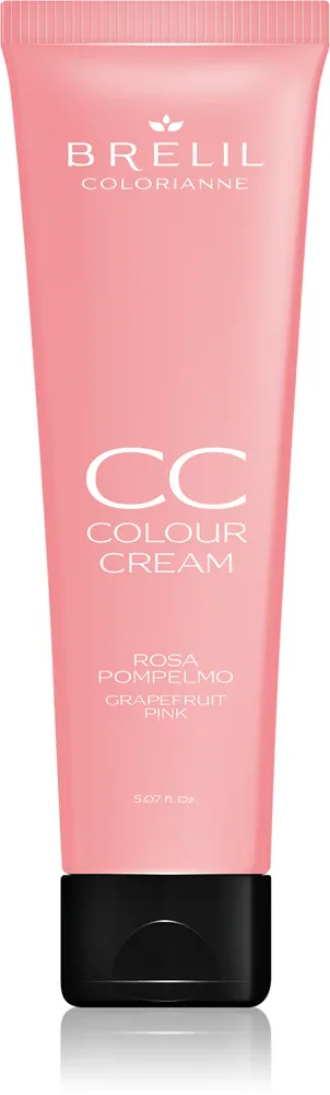 Краска для волос Brelil Professional CC Colour Cream оттеночная, полуперманентная, 150 мл, оттенок Grapefruit Pink