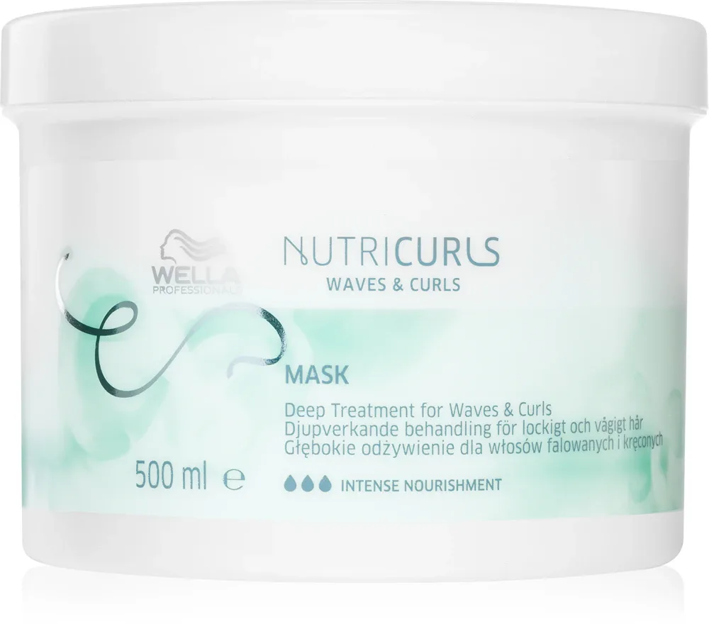 Wella Professionals Nutricurls Waves & Curls - Маска для волос, разглаживающая кудрявые и волнистые
