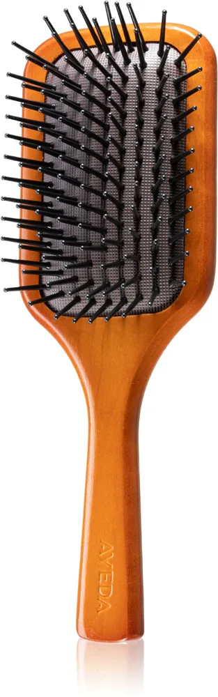 Щётка для волос Aveda Wooden Paddle Brush Mini плоская, компактная, с рукояткой из натуральных материалов, 1 шт