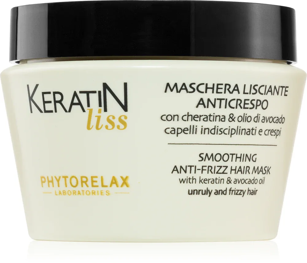 Phytorelax Laboratories Keratin Liss - Маска для волос, разглаживающая непослушные волосы, 250 мл