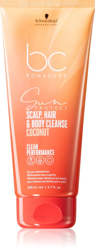 Schwarzkopf Professional BC Bonacure Sun Protect Scalp, Hair & Body Cleanse - Шампунь для волос и тела
