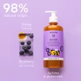Шампунь для волос Apivita Mini Bees Gentle Kids Shampoo детский, с черникой и мёдом, 500 мл — фото 3