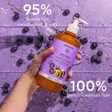 Шампунь для волос Apivita Mini Bees Gentle Kids Shampoo детский, с черникой и мёдом, 500 мл — фото 5