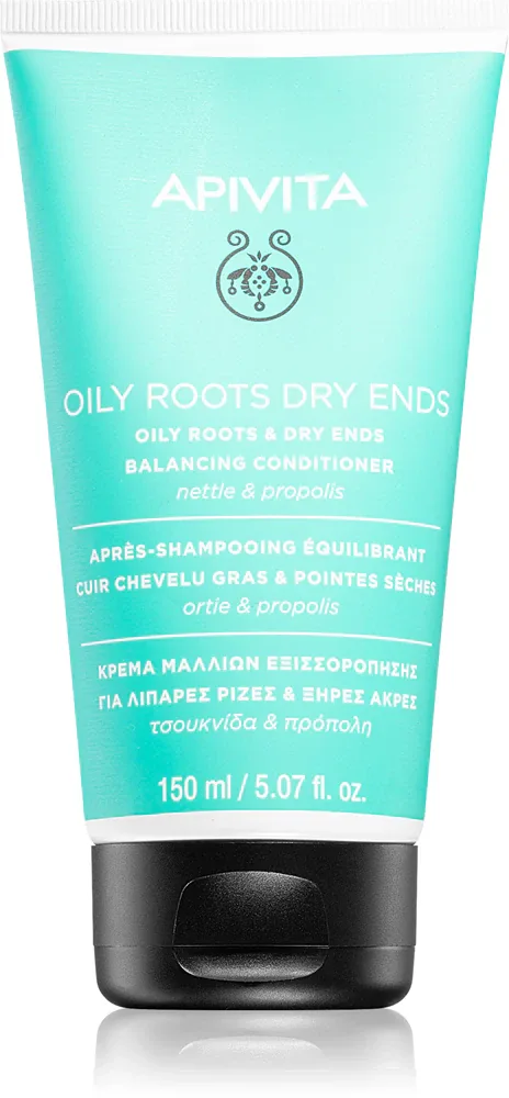 Apivita Oily Roots & Dry Ends Balancing Conditioner - Кондиционер для жирной кожи головы и сухих кончиков, 150 мл
