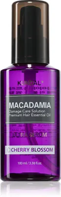 KUNDAL Macadamia Ultra Serum Cherry Blossom - Регенерирующая сыворотка в масле для поврежденных волос, 100 мл