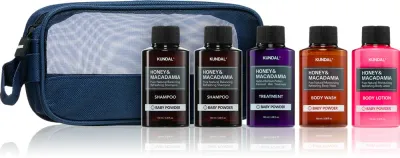 KUNDAL Baby Powder Set - Набор для путешествий для женщин, 5 шт