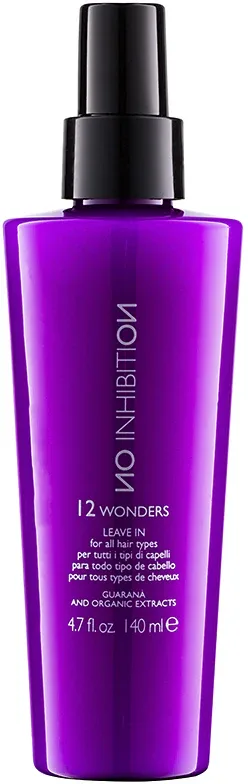 No Inhibition Guarana and organic extracts 12 wonders - Интенсивная маска в спрее без смывания для всех типов волос, 140 мл