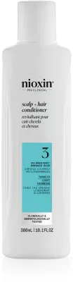 Nioxin System 3 Scalp + Hair Conditioner - Кондиционер для окрашенных и разреженных волос, 300 мл