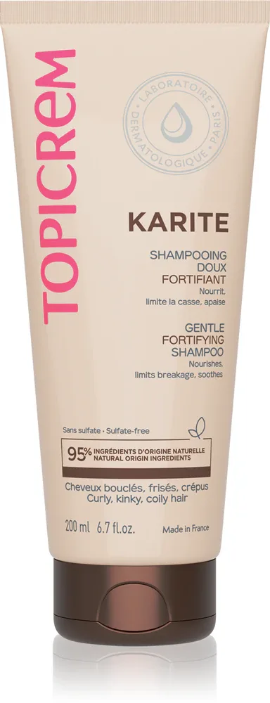 Topicrem KARITÉ Gentle Fortifying Shampoo - Укрепляющий шампунь для слабых волос, 200 мл