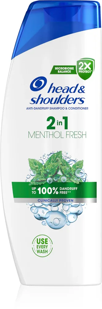 Head & Shoulders Menthol Fresh 2in1 - Шампунь с кондиционером 2в1 против перхоти