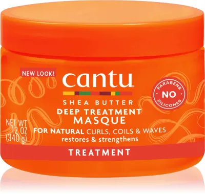 CANTU Shea Butter Deep Treatment Mask - Маска глубокого восстановления для кудрявых и волнистых волос, 340 г
