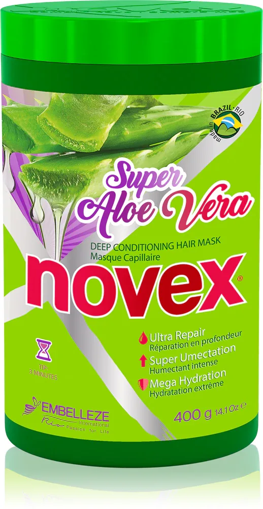 Novex Aloe Vera - Увлажняющая маска для волос, 400 г