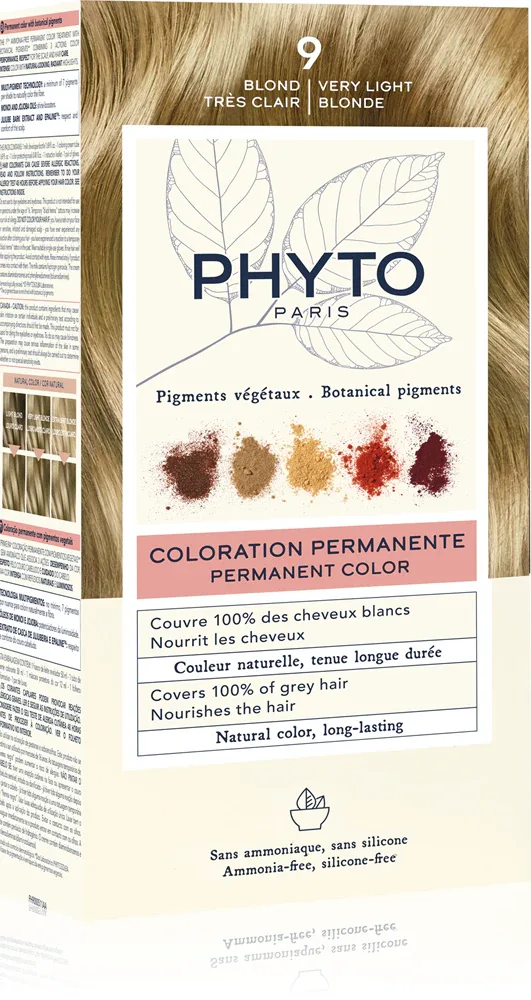 Phyto Color - Краска для волос без аммиака, 1 шт, оттенок 9 Very Light Blonde