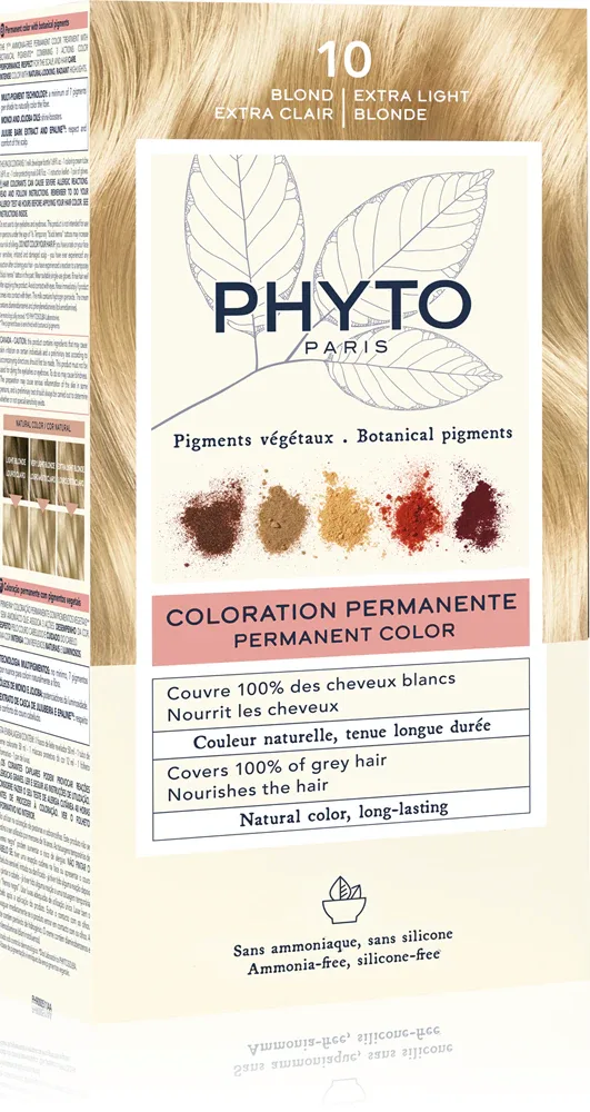Phyto Color - Краска для волос без аммиака, 1 шт, оттенок 10 Extra Light Blonde