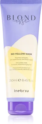 Inebrya BLONDesse No-Yellow Mask - Маска для волос, нейтрализующая желтые оттенки