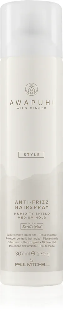 Paul Mitchell Awapuhi Wild Ginger Anti-Frizz Hairspray - Спрей для фиксации против пушистости волос, 307 мл