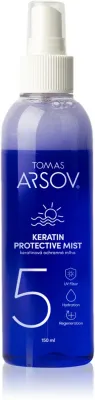 Tomas Arsov Keratin Protective Mist - Спрей для волос, нейтрализующий желтые оттенки кератиновый, 150 мл