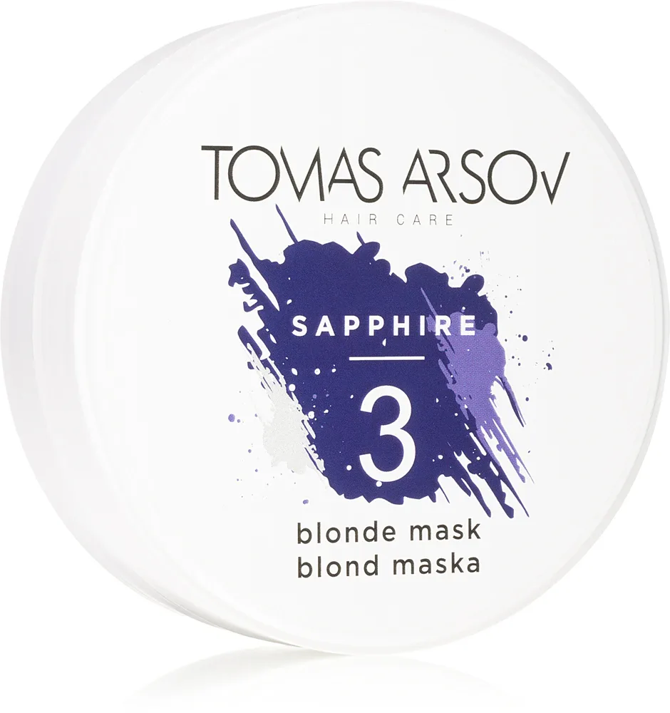 Tomas Arsov Sapphire Blonde Mask - Маска для волос блонд с балаяжем, нейтрализующая натурально, 100 мл