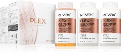 Revox B77 PLEX Hair Rebuilding System Professional Set - Набор для окрашенных и поврежденных волос для профессионального использования, 3 мл