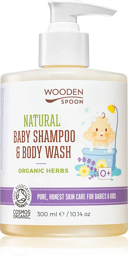 WoodenSpoon Natural - Детский шампунь и гель для душа с ароматом лаванды, 300 мл