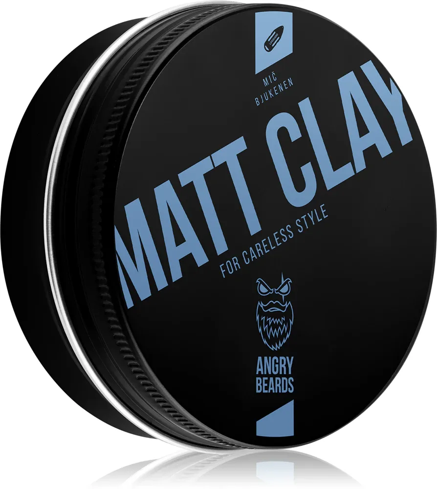 Angry Beards Mitch Buchannon Matt Clay - Матовая глина для моделирования волос, 100 г