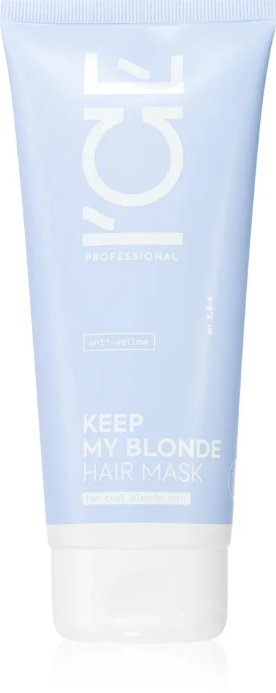 Natura Siberica ICE Professional Keep My Blonde - Регенерирующая маска для осветленных волос с холодным блондом, 200 мл