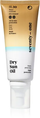 SeventyOne Dry Sun Oil SPF30 - Защитное сухое масло для загара для лица, тела и волос SPF 30, 100 мл
