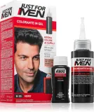 Just for Men Color Kit - Тонирующая краска для волос для мужчин, 1 шт, оттенок H-55 Real Black — фото 1