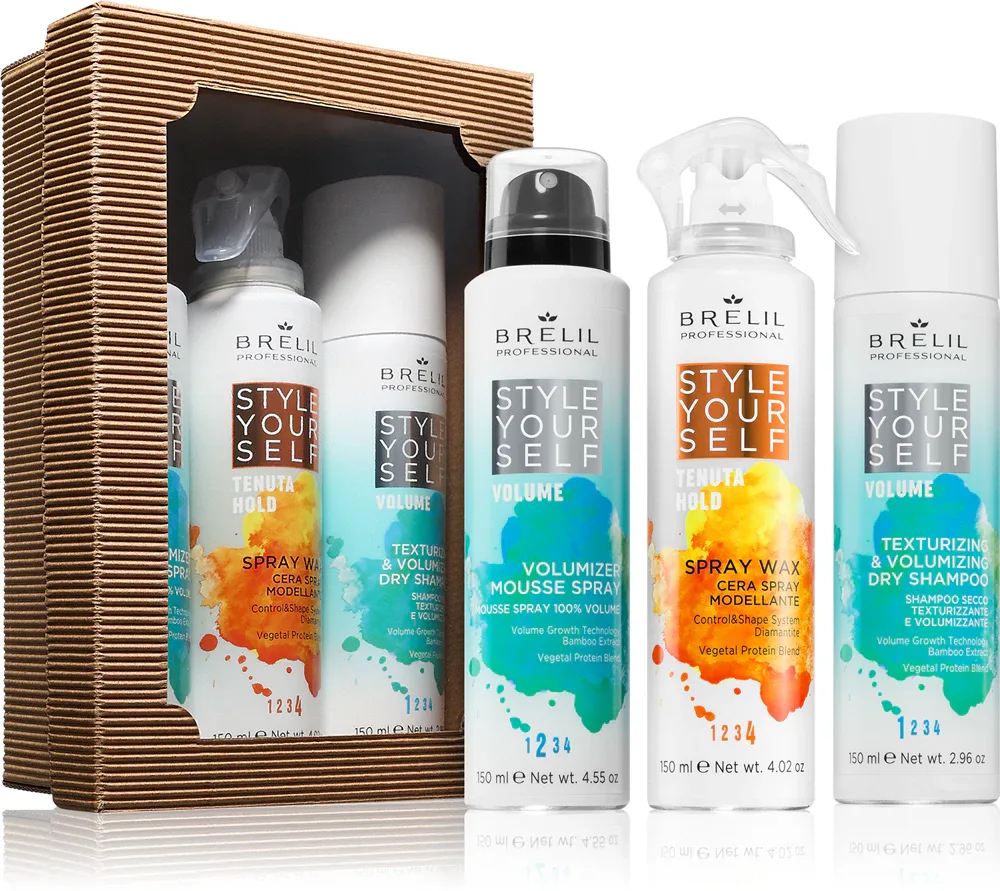Brelil Professional Style YourSelf Set - Набор для укладки волос для всех типов волос, 3 шт