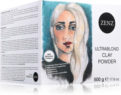 ZENZ Organic Ultrablond Clay Powder - Рассветляющий порошок без аммиака, 500 г