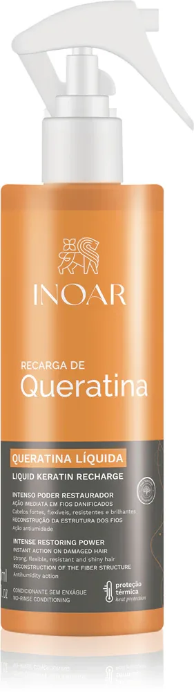 INOAR Queratina Liquida - Кондиционер без смывки с кератином, 200 мл