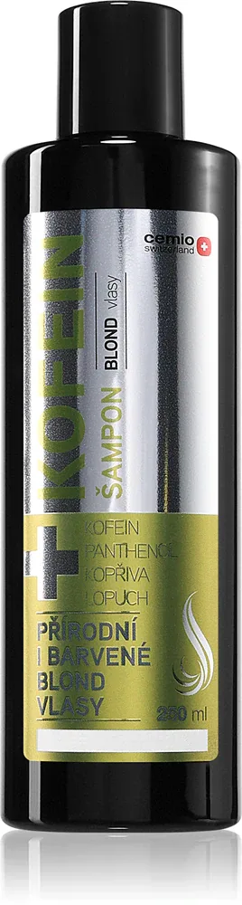 Cemio Kofein Blond - Шампунь с кофеином для всех типов блонд волос, 250 мл