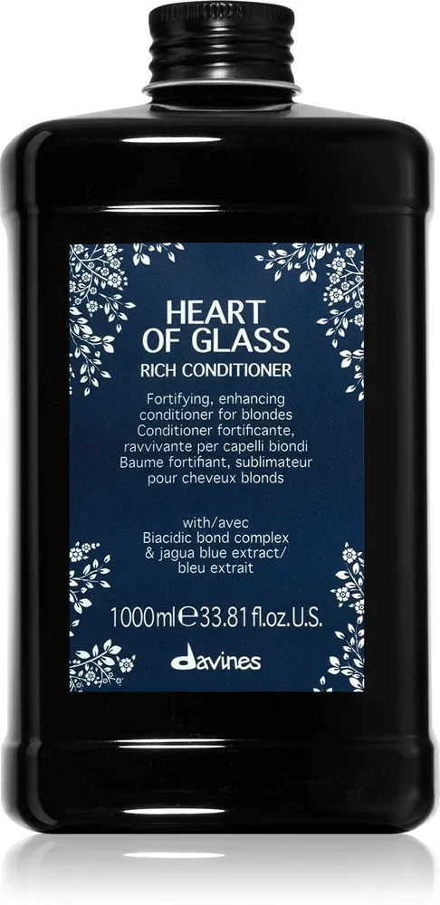 Davines Heart of Glass Rich Conditioner - Укрепляющий бальзам для светлых волос