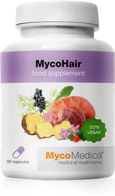 Биологически активная добавка MycoMedica MycoHair, в капсулах, для волос, 90 капсул