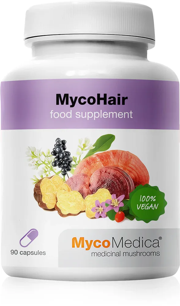 Биологически активная добавка MycoMedica MycoHair, в капсулах, для волос, 90 капсул