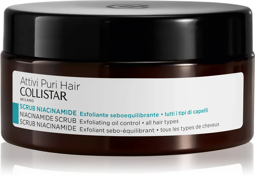 Collistar Hair Niacinamide Scrub Exfoliating Oil Control - Пилинг для кожи головы, 250 г