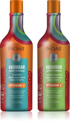 INOAR #Bombar Super Line Super Vitaminas - Набор для волос с витамином C, 2 мл