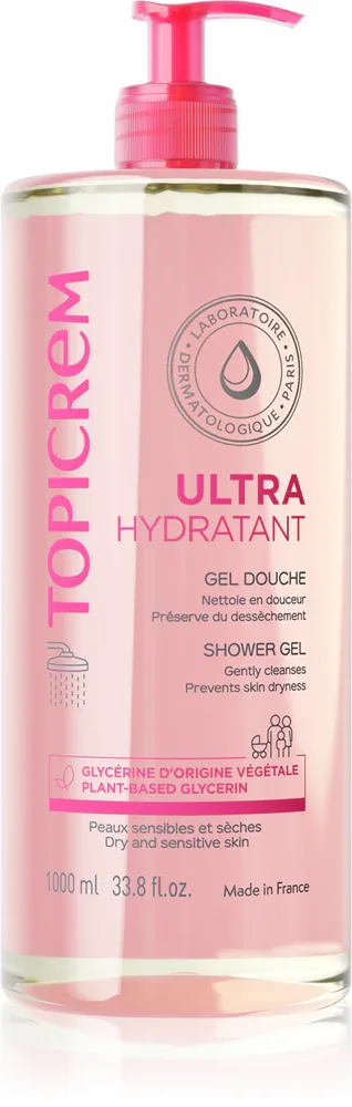 Topicrem UH BODY Gentle Cleansing Gel - Нежный гель для очищения лица, тела и волос
