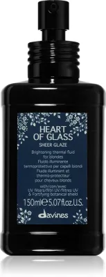 Davines Heart of Glass Sheer Glaze - Блонд бальзам для волос, который осветляет и ухаживает, 150 мл