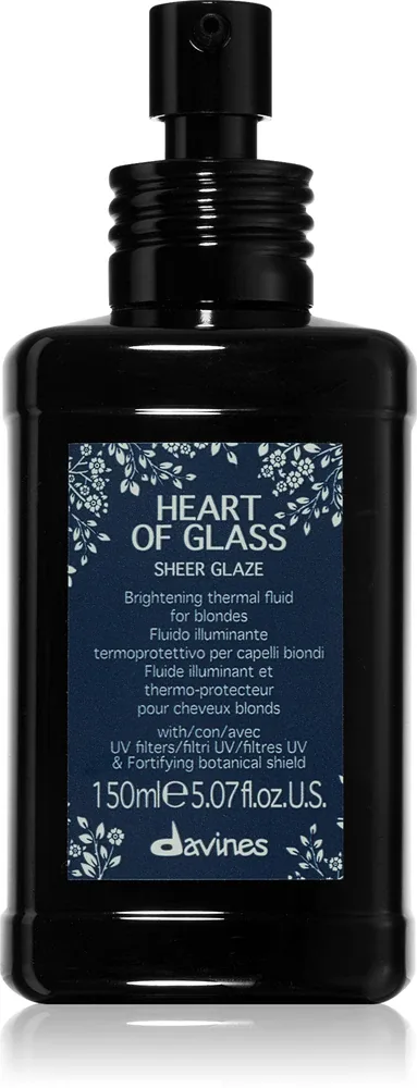 Davines Heart of Glass Sheer Glaze - Блонд бальзам для волос, который осветляет и ухаживает, 150 мл