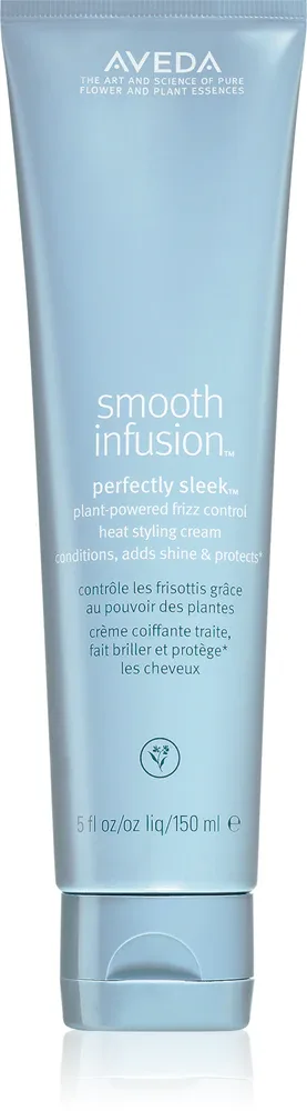 Aveda Smooth Infusion Perfectly Sleek Heat Styling Cream - Термозащитный крем для выравнивания непослушных волос против пушистости волос