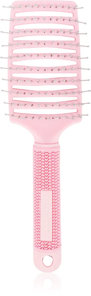 Щётка для волос Brushworks Blow Dry Paddle Brush плоская, с нескользящей рукояткой, 1 шт