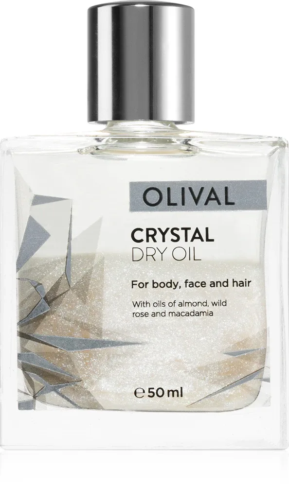Olival Crystal Dry Oil - Многофункциональное сухое масло с блестками для лица, тела и волос, 50 мл